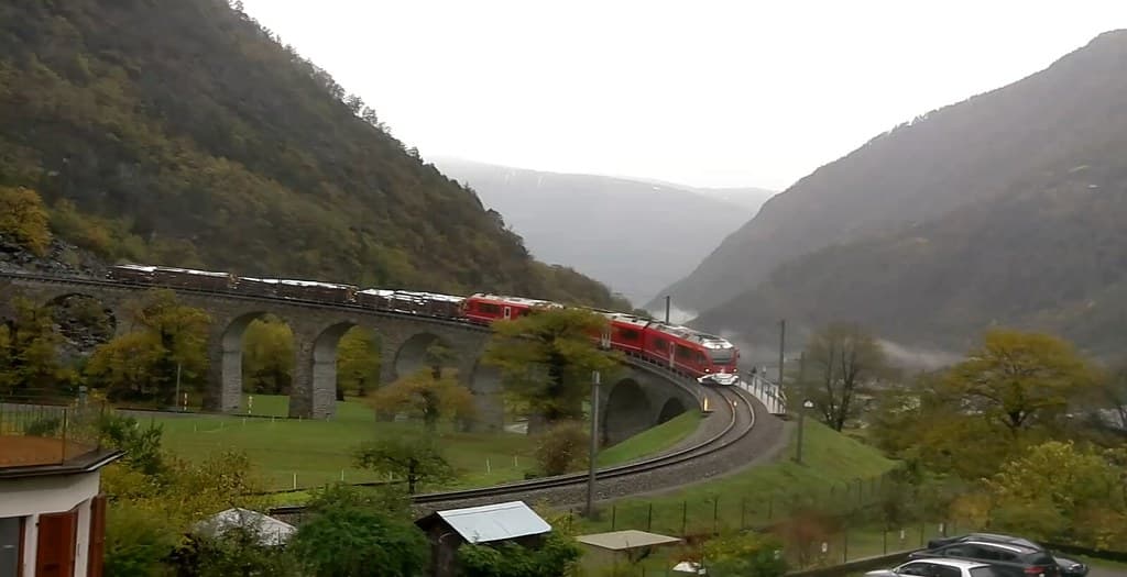 The mythical Bernina Express-Grisons-Switzerland