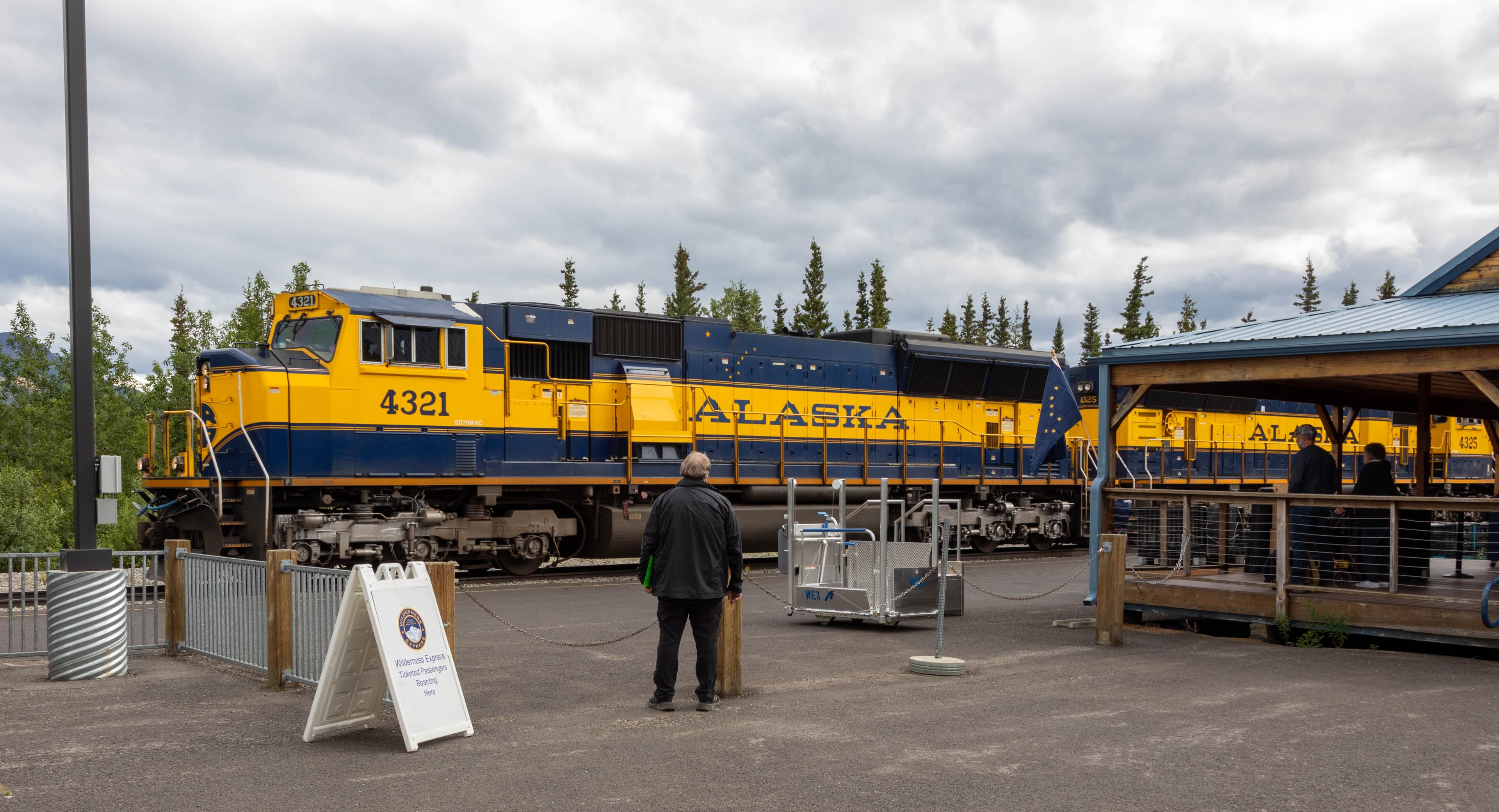 Denali Star Train in Denali Depot