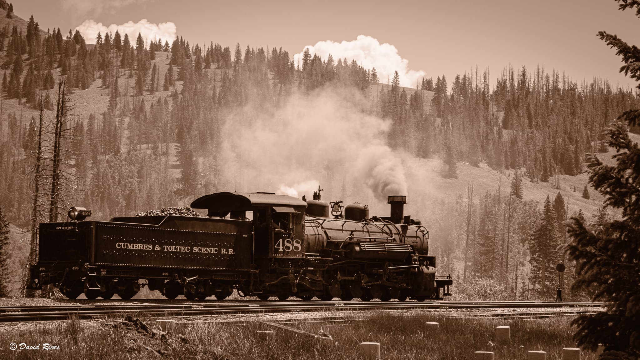 Narrow Gage Train Cumbres and Toltec Chama New Mexico