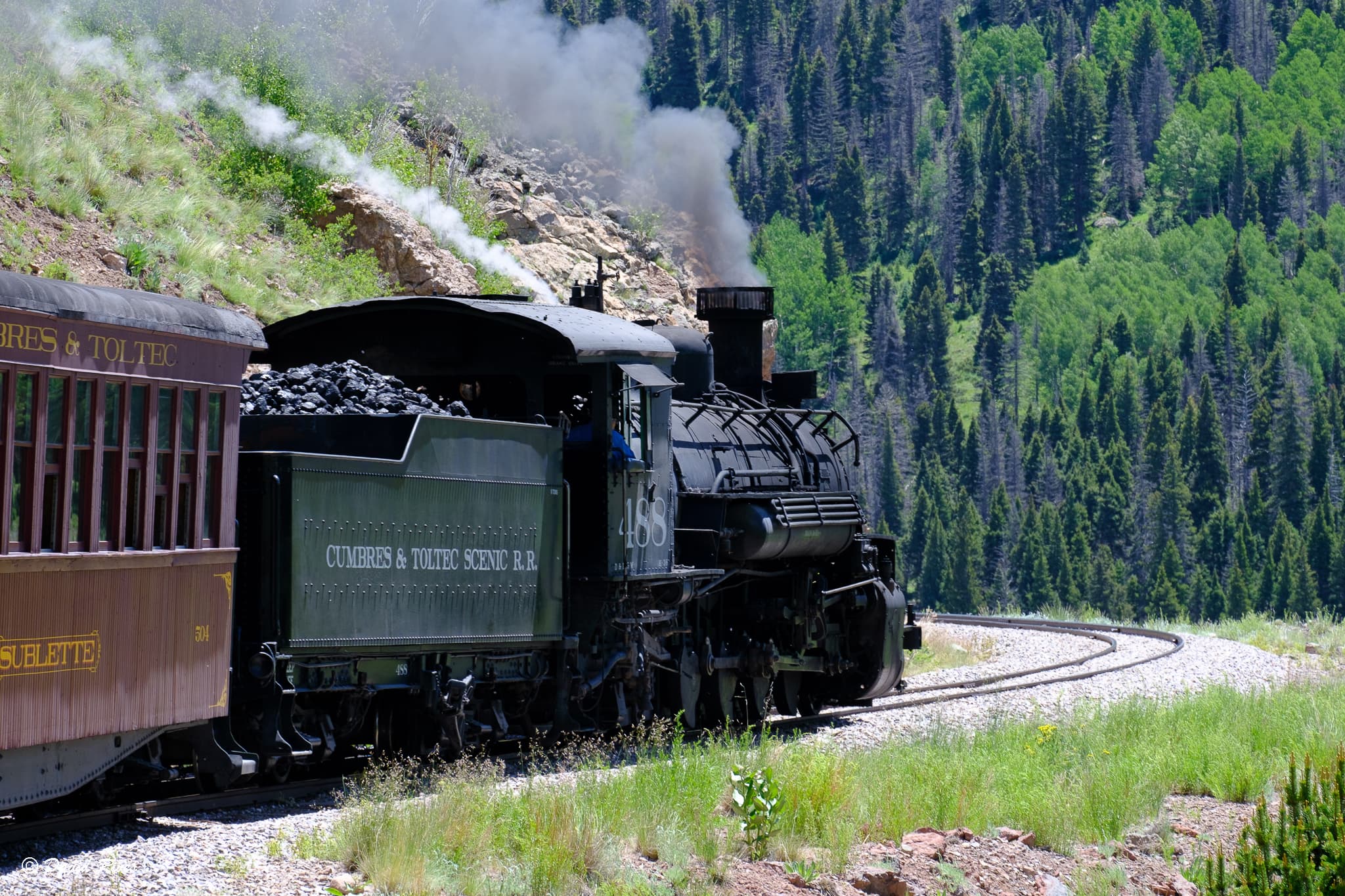 Narrow Gage Train Cumbres and Toltec Chama New Mexico