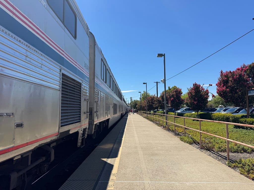 California Zephyr at Roseville station