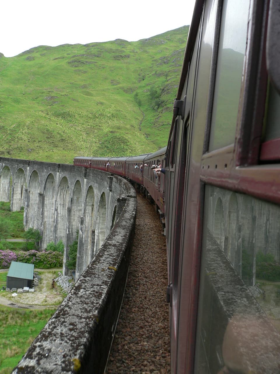 Glenfinnan viaduct from The Jacobite 09