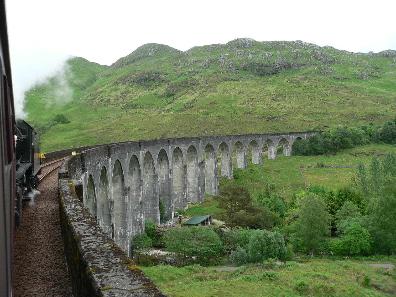 Glenfinnan viaduct from The Jacobite 07