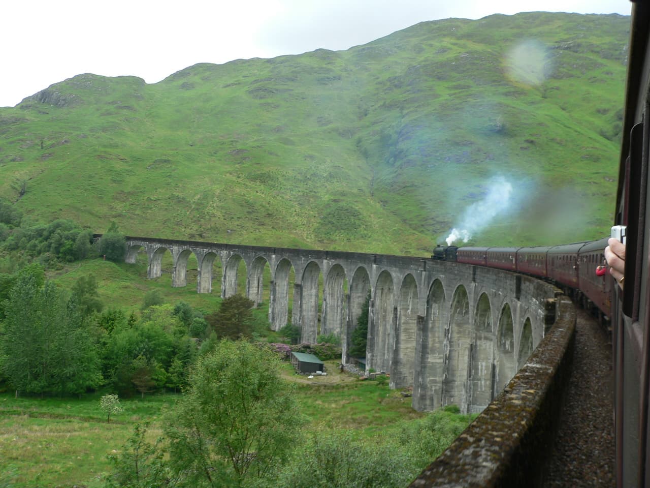 Glenfinnan viaduct from The Jacobite 03