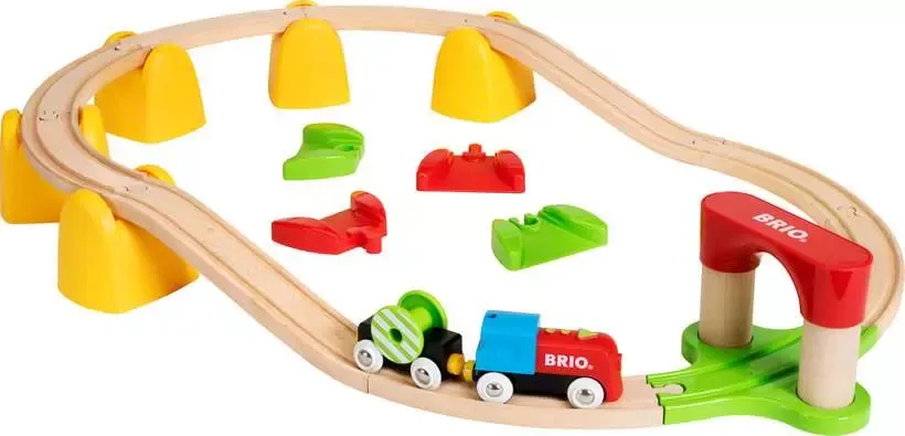 BRIO My First Railway Battery Train Set 33710 laid out