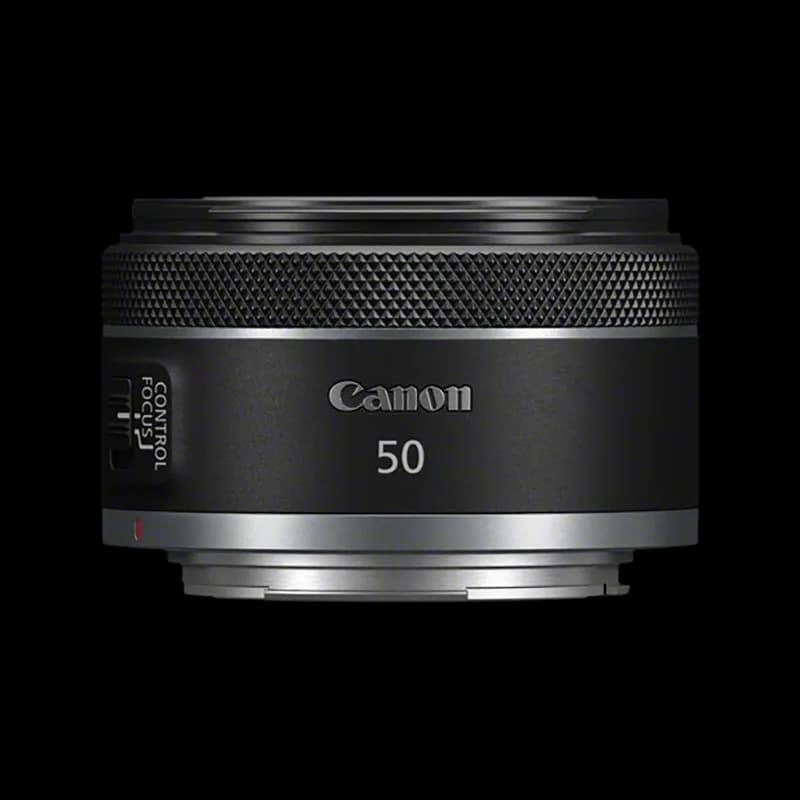Canon RF 50mm F1.8 STM lens, side view