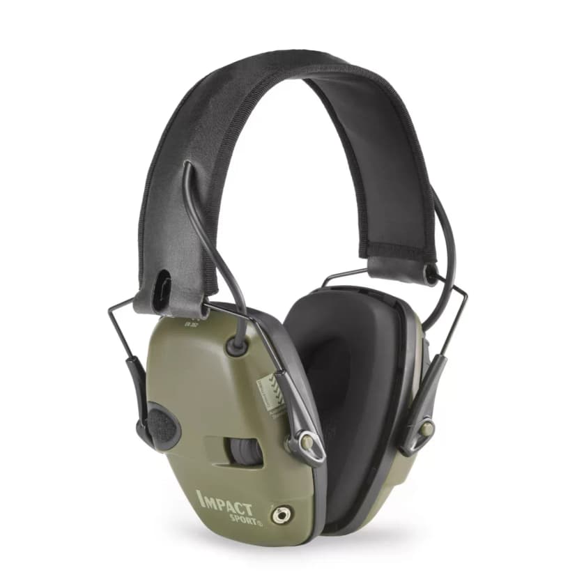 Howard Leight Impact Sport electronic earmuff, green