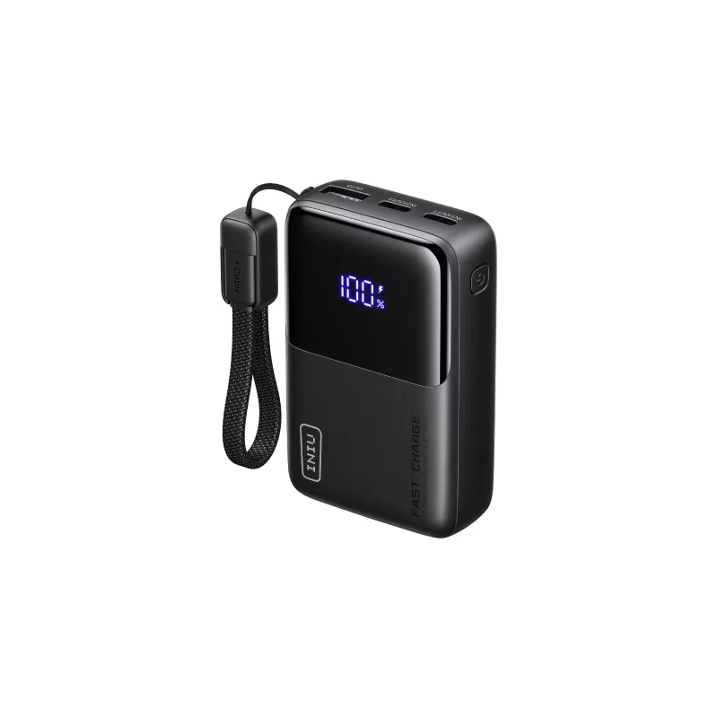 INIU P50 Pocket Rocket 45W 10000mAh power bank, black
