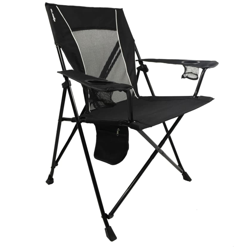 Kijaro Dual Lock chair in Vik Black, side view